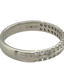 Load image into Gallery viewer, 18ct White Gold &amp; Diamond Set Two Row Band Ring
