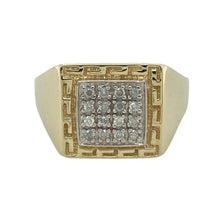 Load image into Gallery viewer, 9ct Gold &amp; Diamond Set Signet Ring
