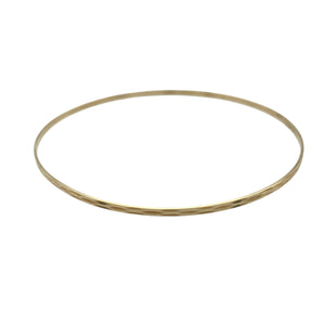 9ct Solid Gold Patterned Bangle