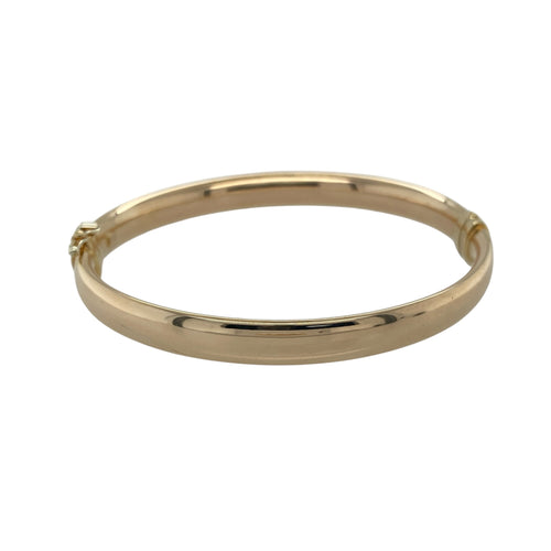9ct Gold Hollow Hinged Bangle