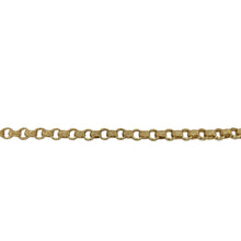 Load image into Gallery viewer, New Solid 925 Silver Heavily 9ct Gold Plated 7&quot; Patterned Belcher Bracelet
