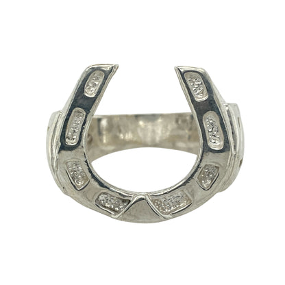 New 925 Solid Silver Horseshoe Ring