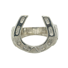 Load image into Gallery viewer, New 925 Solid Silver Horseshoe Ring
