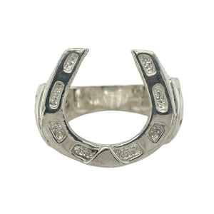 New 925 Solid Silver Horseshoe Ring