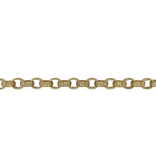 Load image into Gallery viewer, New Solid 925 Silver Heavily 9ct Gold Plated 9&quot; Patterned Belcher Bracelet
