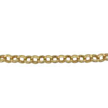 Load image into Gallery viewer, New Solid 925 Silver Heavily 9ct Gold Plated 7.5&quot; Patterned Belcher Bracelet
