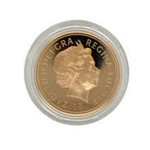 Load image into Gallery viewer, Bring historic prestige and lasting value to your collection with this 2005 United Kingdom Gold Proof Four Coin Sovereign Collection, complete with its certificate of authenticity and presented in an official display case—an outstanding keepsake for collectors and investors alike.

Design: Each coin features the portrait of Queen Elizabeth II on the obverse, while the reverse displays Timothy Noad’s powerful interpretation of St George and the Dragon, a celebrated symbol of victory and tradition.

