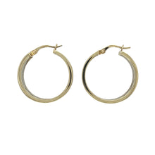 Load image into Gallery viewer, 9ct Gold Open Weave Hoop Creole Earrings
