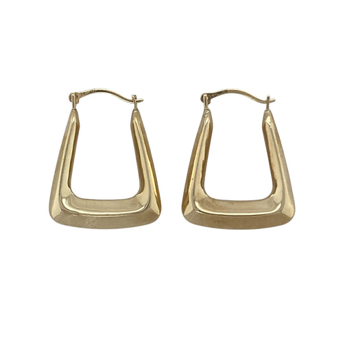 9ct Gold Handbag Style Creole Earrings