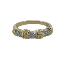 Load image into Gallery viewer, 9ct Gold &amp; Diamond Set Band Ring

