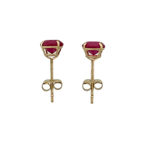 9ct Gold & Ruby Set Stud Earrings
