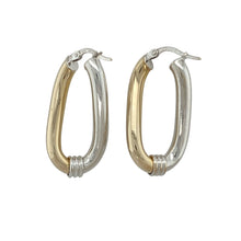 Load image into Gallery viewer, 9ct Gold Oval Twist Hoop Creole Earrings
