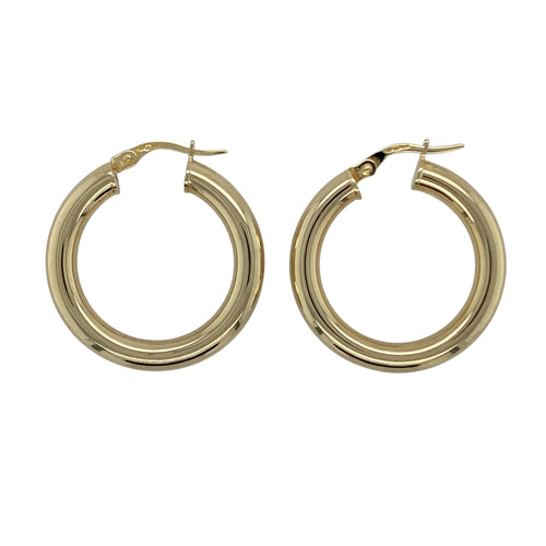 9ct Gold Hoop Creole Earrings