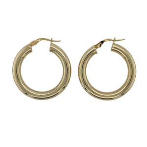 9ct Gold Hoop Creole Earrings