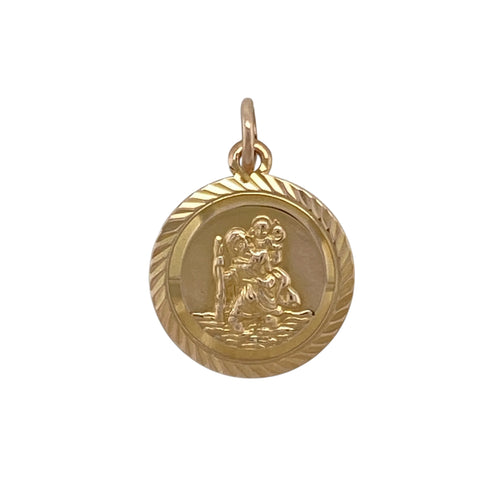 9ct Gold St Christopher Pendant