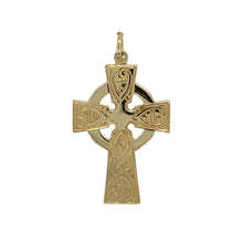 Load image into Gallery viewer, 9ct Gold Celtic Patterned Style Cross Pendant
