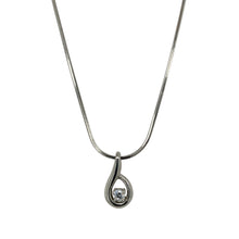 Load image into Gallery viewer, 9ct White Gold &amp; Cubic Zirconia Set 16&quot; Necklace
