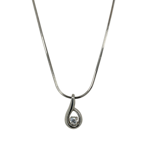 9ct White Gold & Cubic Zirconia Set 16