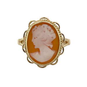 9ct Gold & Cameo Set Ring