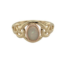 Load image into Gallery viewer, 9ct Gold &amp; Opalique Set Clogau Celtic Ring
