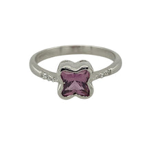 Load image into Gallery viewer, 18ct White Gold Diamond &amp; Pink Sapphire Set Ring
