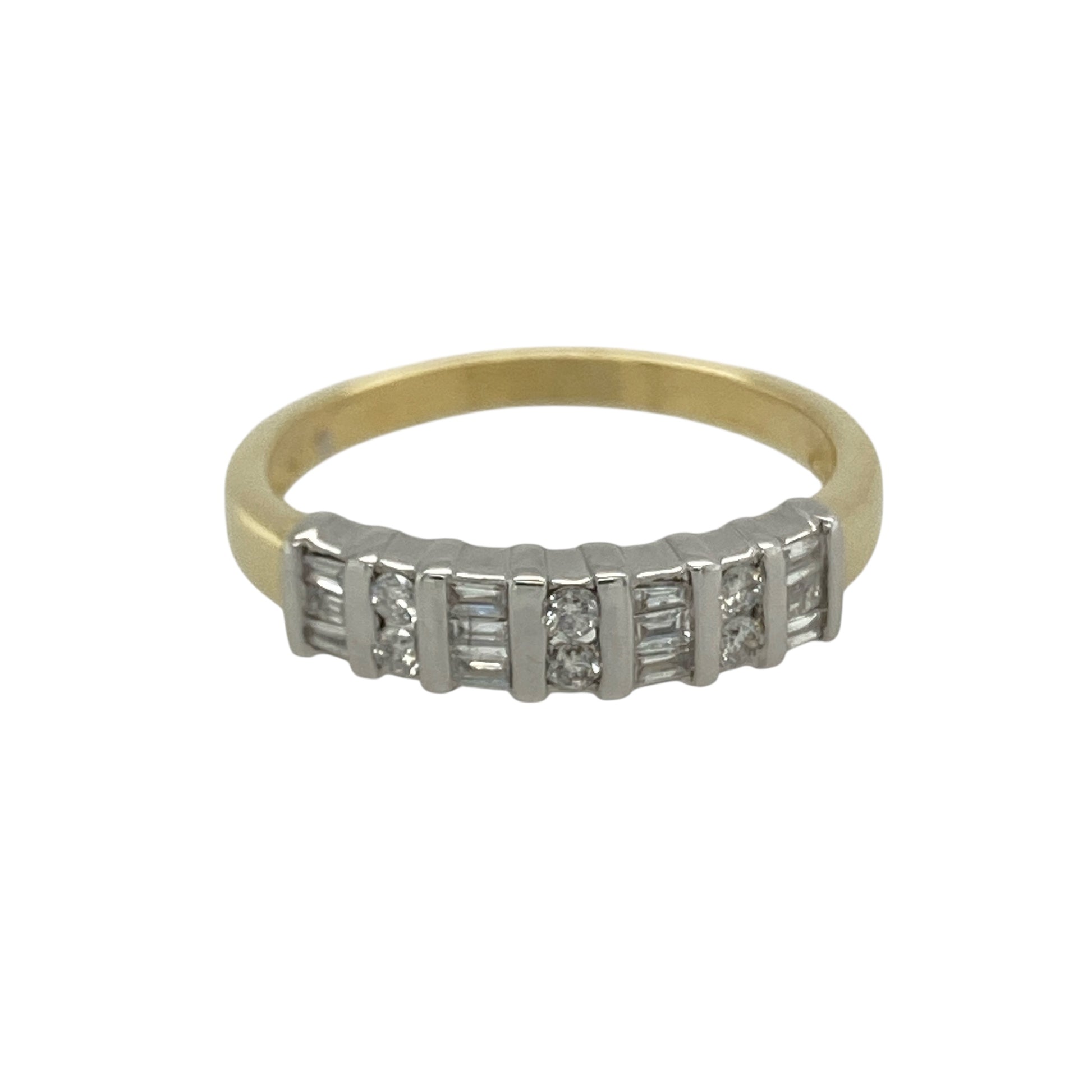 18ct Gold & Diamond Set Band Ring