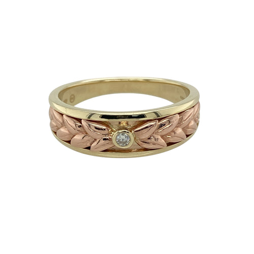 9ct Gold & Diamond Set Clogau Lilibet Band Ring