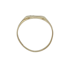Load image into Gallery viewer, 9ct Gold &amp; Diamond Set Rectangle Signet Ring
