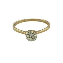 Load image into Gallery viewer, 18ct Gold &amp; Diamond Set Solitaire Ring
