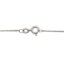 Load image into Gallery viewer, 14ct White Gold &amp; Diamond Set Princess Cut Solitaire 18&quot; Necklace
