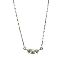 Load image into Gallery viewer, 14ct White Gold &amp; Diamond Set Trilogy 18&quot; Necklace
