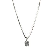 Load image into Gallery viewer, 18ct White Gold &amp; Diamond Solitaire 18&quot; Necklace

