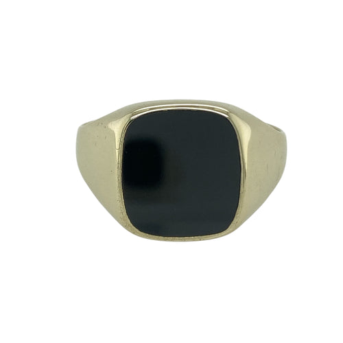 9ct Gold & Onyx Set Signet Ring