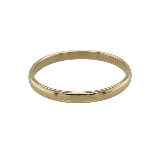 9ct Gold 2mm Wedding Band Ring