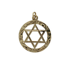 Load image into Gallery viewer, 9ct Gold Patterned Star Pendant
