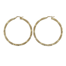 Load image into Gallery viewer, 9ct Gold Twisted Hoop Creole Earrings
