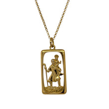 Load image into Gallery viewer, 9ct Gold St Christopher 19&quot; Necklace
