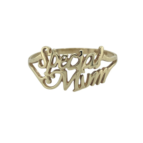 9ct Gold Special Mum Ring