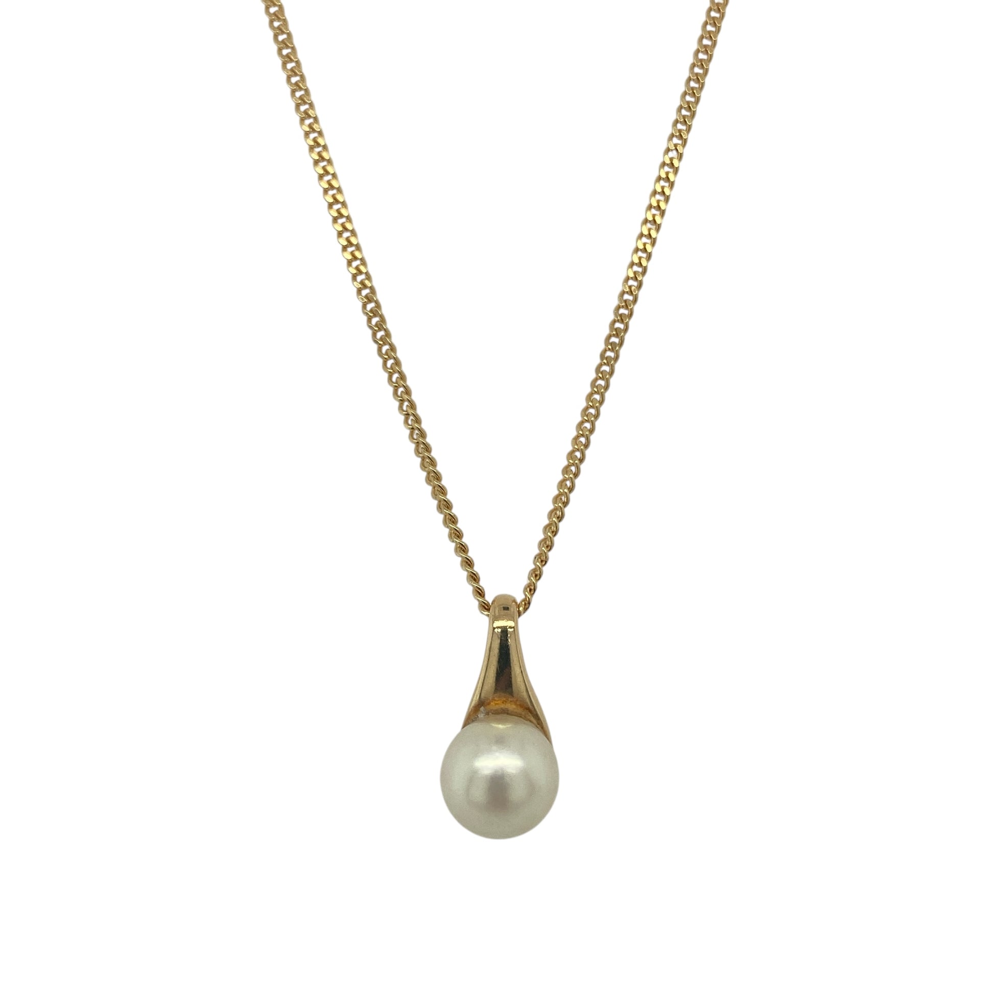 18ct Gold & Pearl Set 20" Necklace
