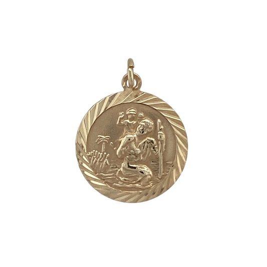 9ct Gold St Christopher Pendant