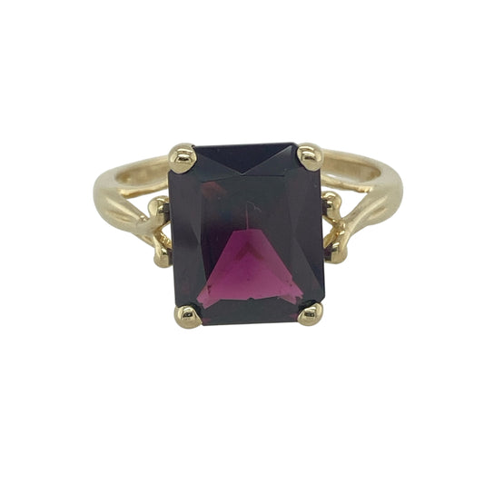 9ct Gold & Pink Tourmaline Set Ring