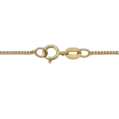9ct Gold & Pearl Set Vine Leaf 18" Necklace
