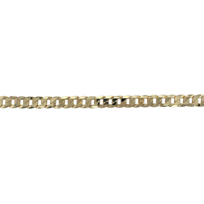 9ct Gold 8.5" Curb Bracelet