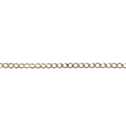 9ct Gold 9.5" Curb Bracelet