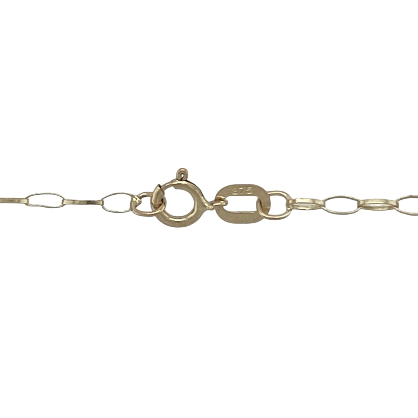 14ct Gold & Cubic Zirconia Set Cluster 18" Necklace