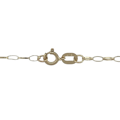14ct Gold & Cubic Zirconia Set Cluster 18" Necklace