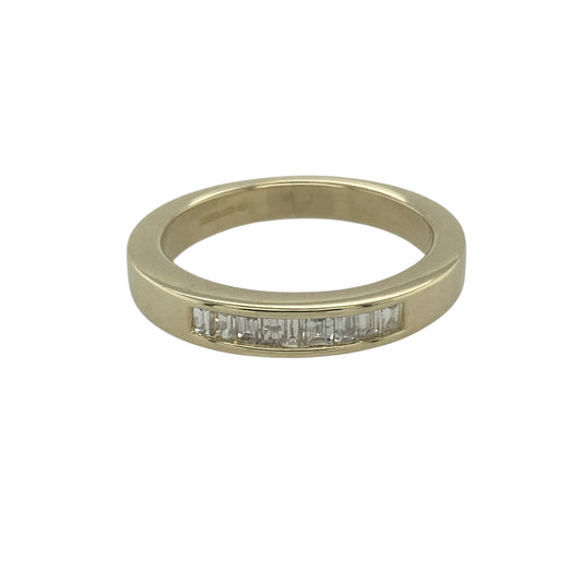 9ct Gold & Diamond Set Band Ring