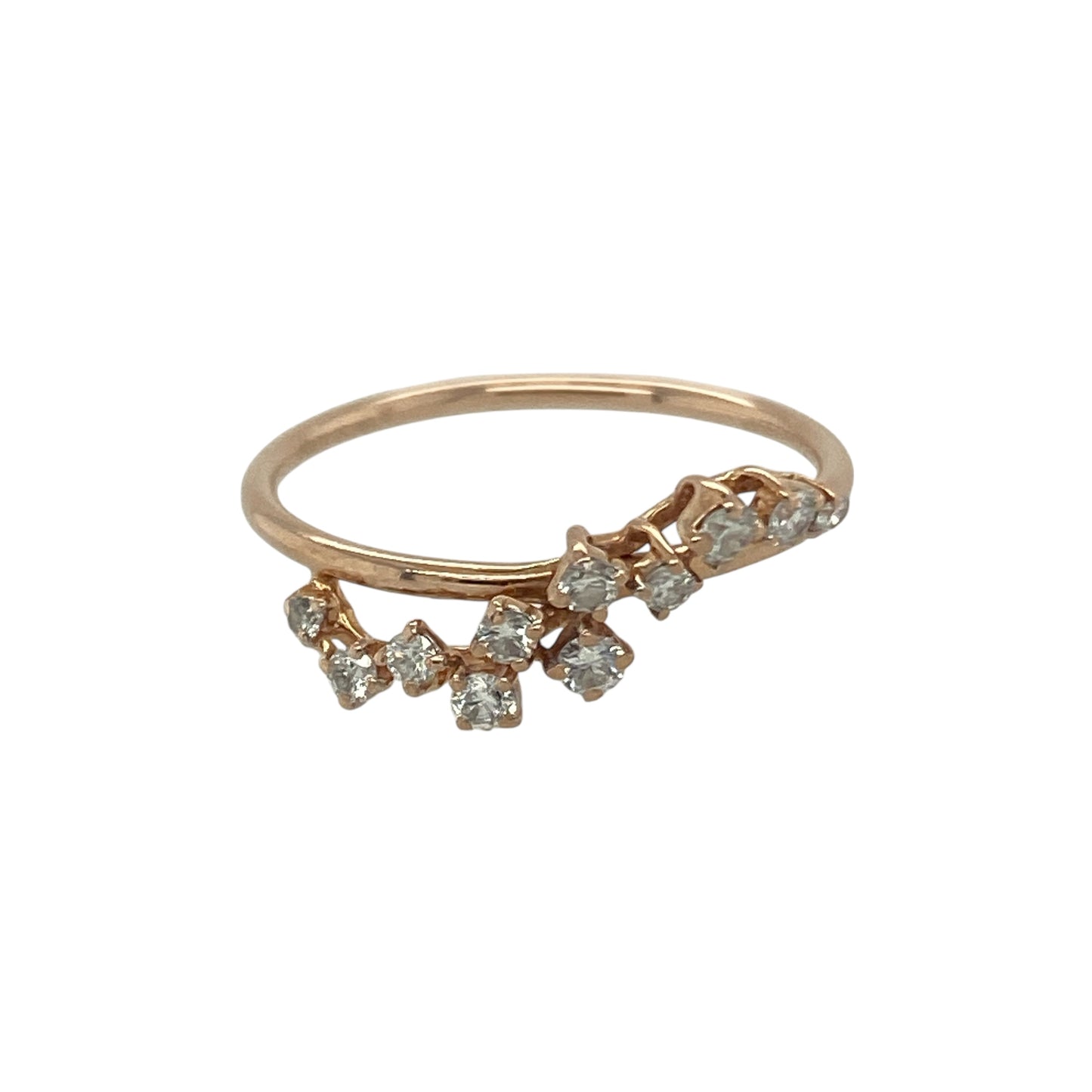 18ct Gold & Diamond Set Scatter Style Band Ring