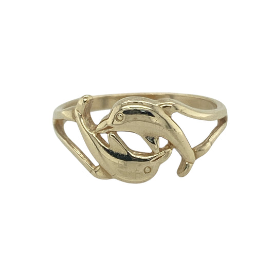 9ct Gold Dolphin Ring