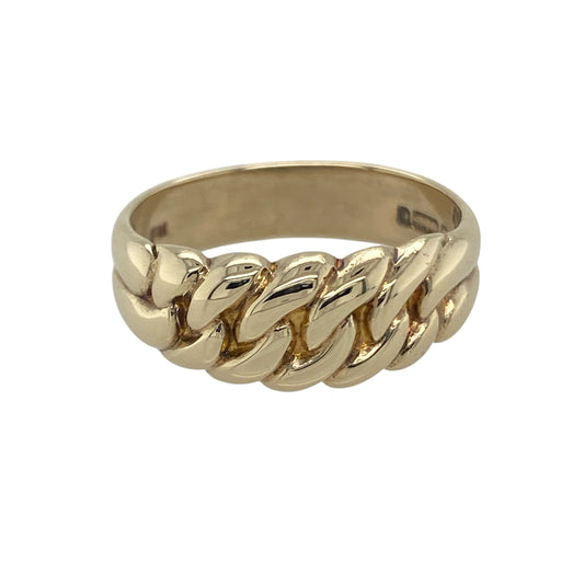 9ct Gold Curb Link Style Ring